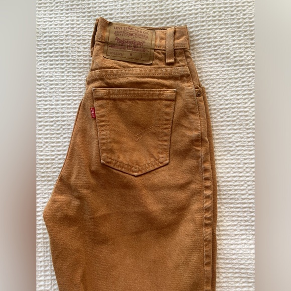 VINTAGE Levi’s orange jeans! Size 3 M - Picture 2 of 9